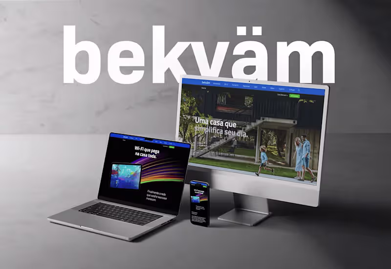 Cover image for Bekvam — Smart Home Automation Website Design (Brazil)