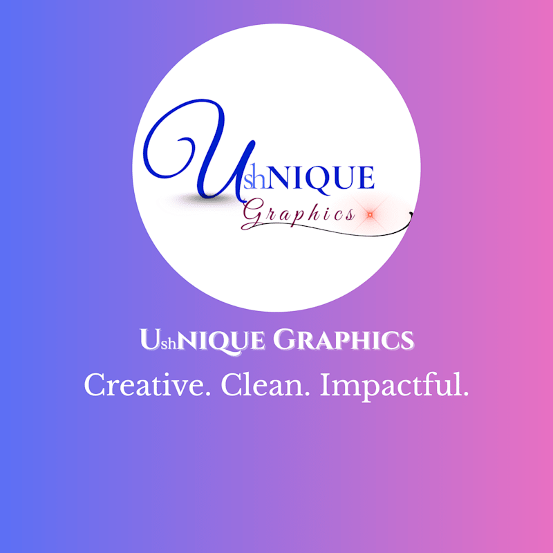 Cover image for UshNIQUE Graphics Brand Logo Design