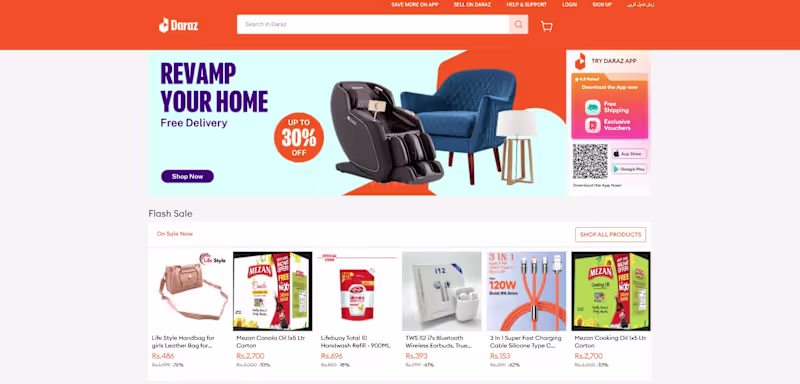 Cover image for A front-end layout I developed for an e-commerce platform, f...