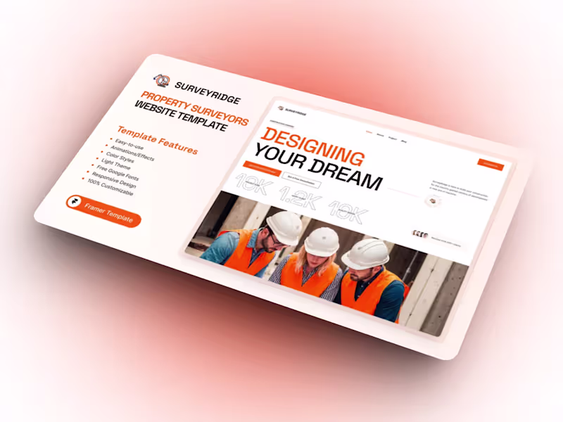 Cover image for Enhance Your Brand With SurveyRidge Property Surveyor Template