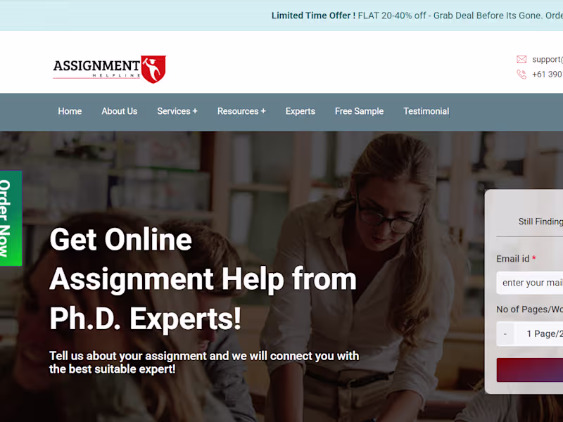 Cover image for SEO Optimization for The Assignment Helpline
