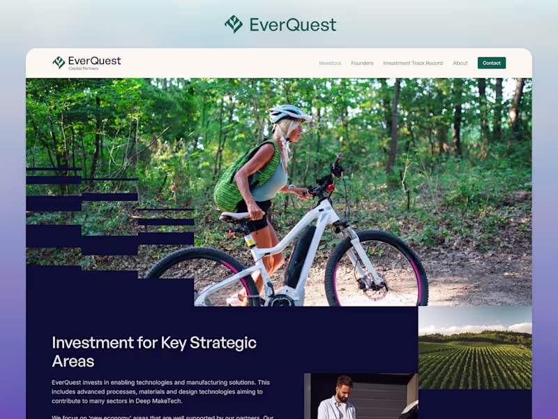 Cover image for EverQuest Capital: Branding + Framer Design and Development