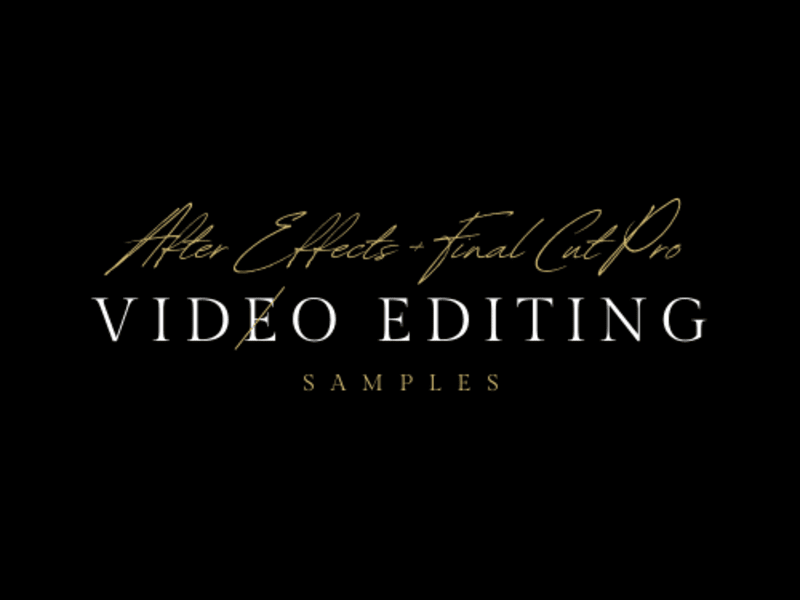 Cover image for Video Editing Portfolio