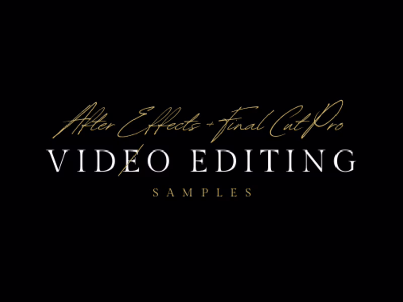 Cover image for Video Editing Portfolio