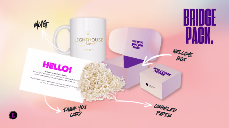 Cover image for Custom Gift Product Branding for Lighthouse Church