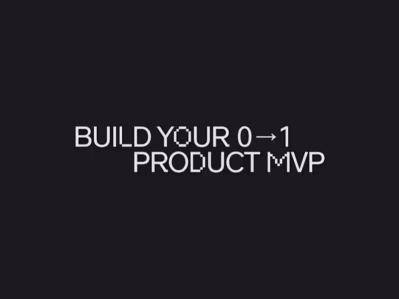 Cover image for Build your 0→1 Fintech product MVP