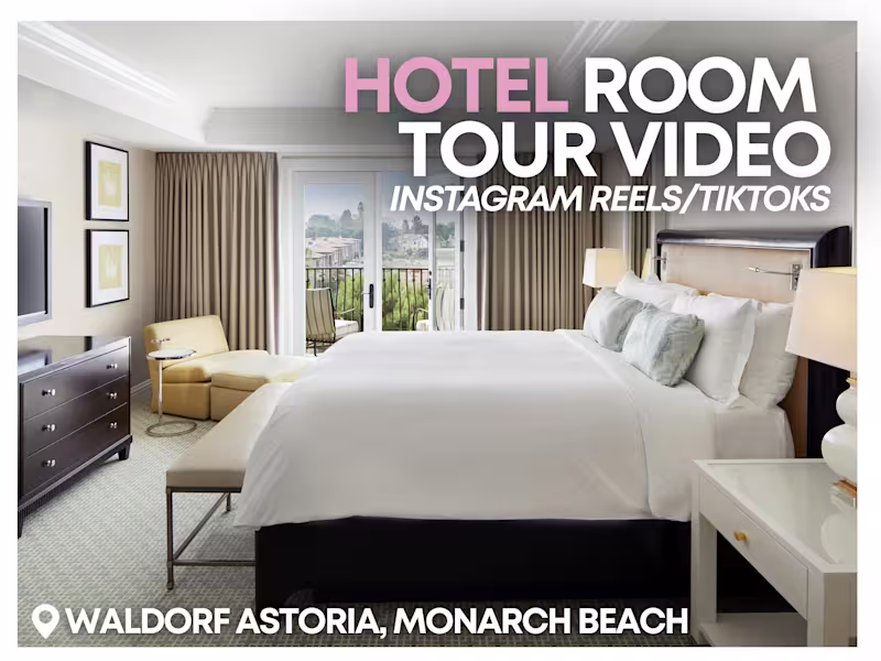 Cover image for Hotel Room Tour - Coastal Luxury Promotion for Waldorf Astoria