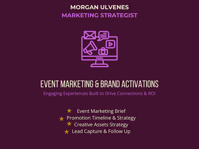 Cover image for Event Marketing Strategy & Brand Activation 