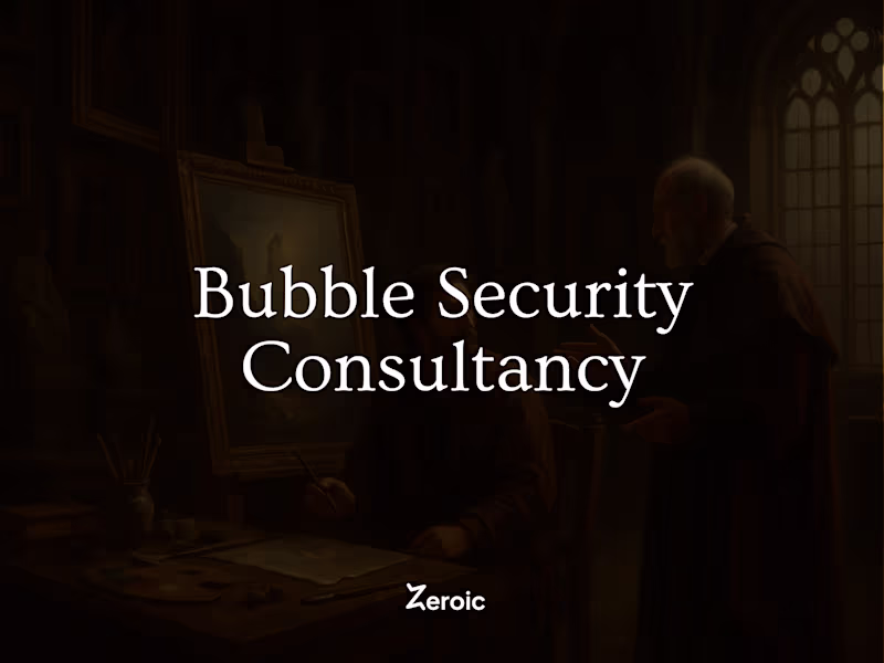 Cover image for Bubble Security Consultancy (60-minute call)