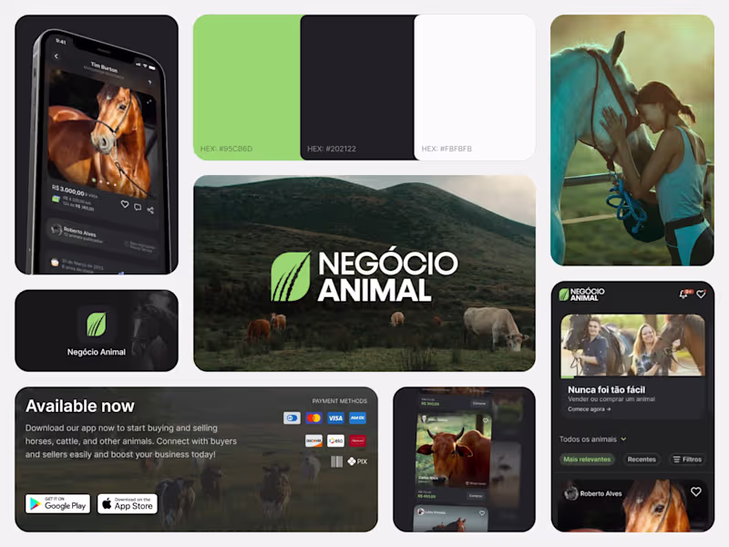 Cover image for Agtech Marketplace App for Livestock Trading - Negócio Animal