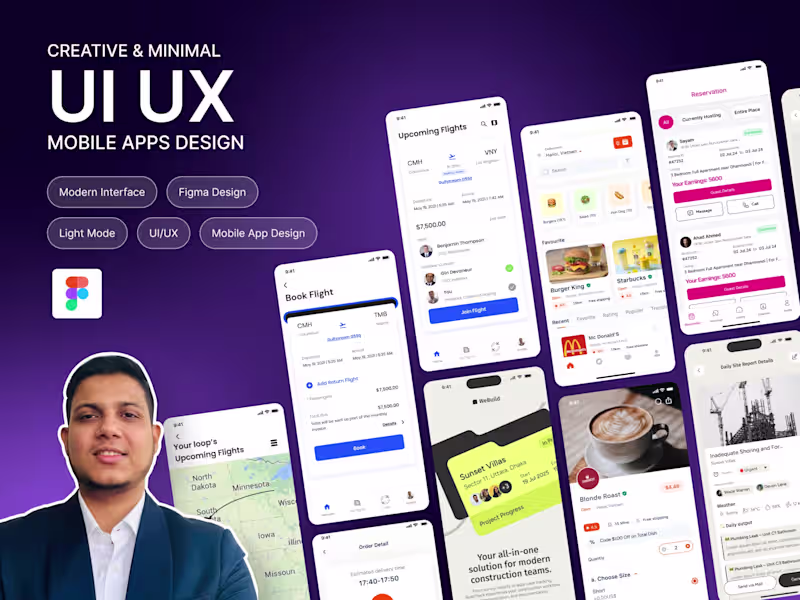 Cover image for I will design high converting mobile app UI UX in figma