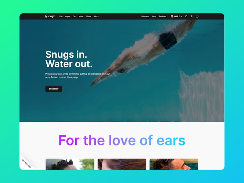 Cover image for Shopify UX/UI and CRO of a niche DTC e-commerce brand.