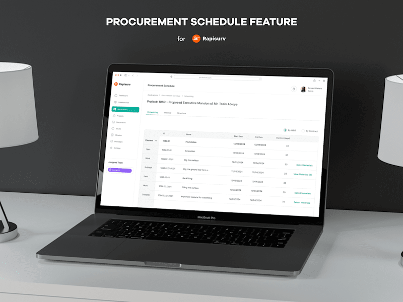 Cover image for Procurement Schedule Feature:: Behance