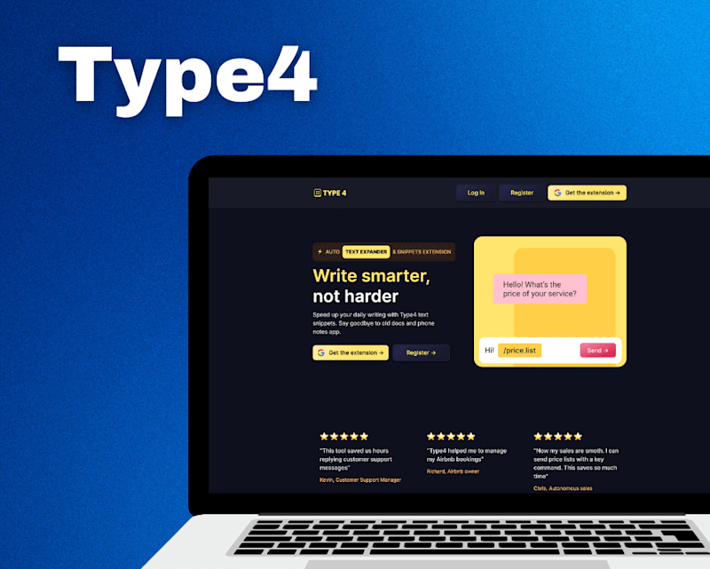 Cover image for Type4 | SaaS application