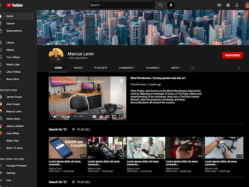 Cover image for Youtube UI Clone Project (3 Pages)