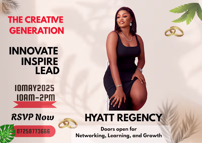 Cover image for Elegant Canva Event Poster Design for "The Creative Generation"