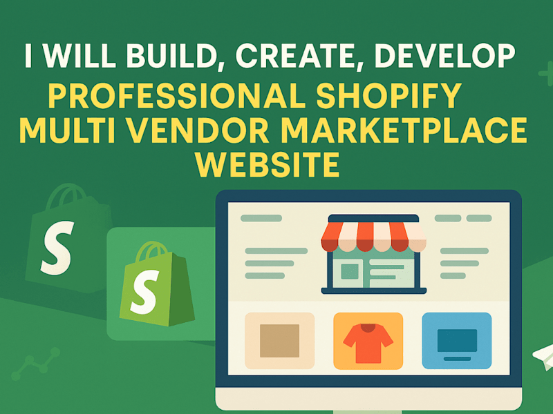 Cover image for build professional shopify multivendor marketplace website store