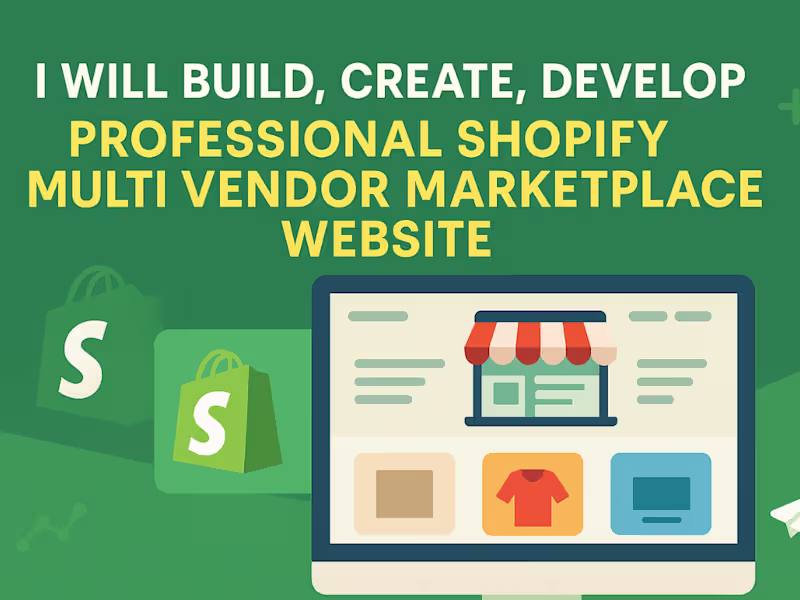 Cover image for build professional shopify multivendor marketplace website store