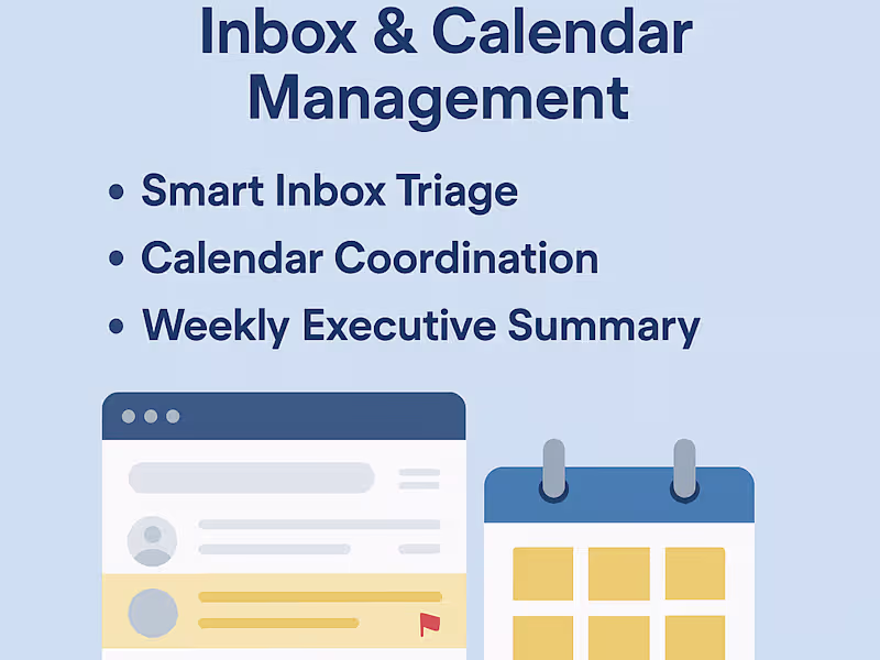 Cover image for Inbox & Calendar Management (Ongoing Support)