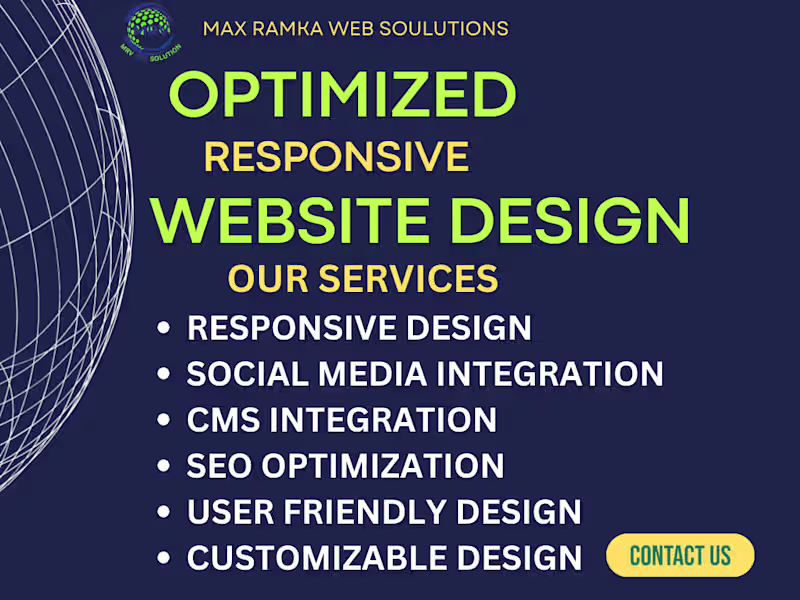 Cover image for I will design a responsive and user friendly website