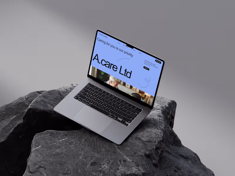 Cover image for ACare Limited – Custom Website Build I created a custom webs...