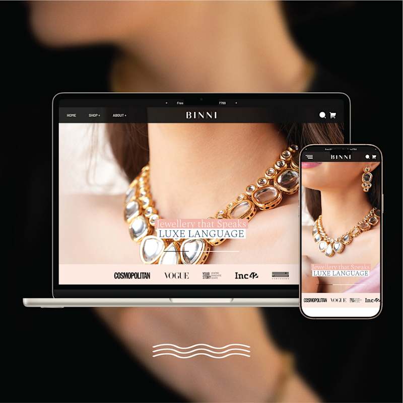 Cover image for Jewellery D2C Brand UI Design | E-commerce | Custom UI