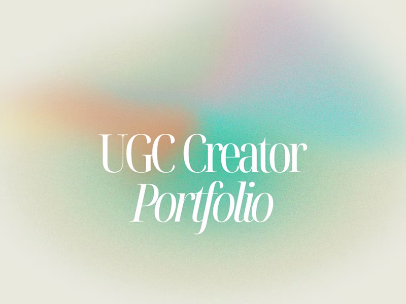 Cover image for UGC Portfolio 