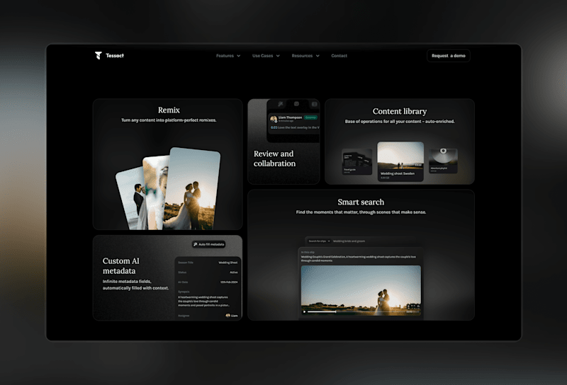 Cover image for Tessact AI - Sass website 