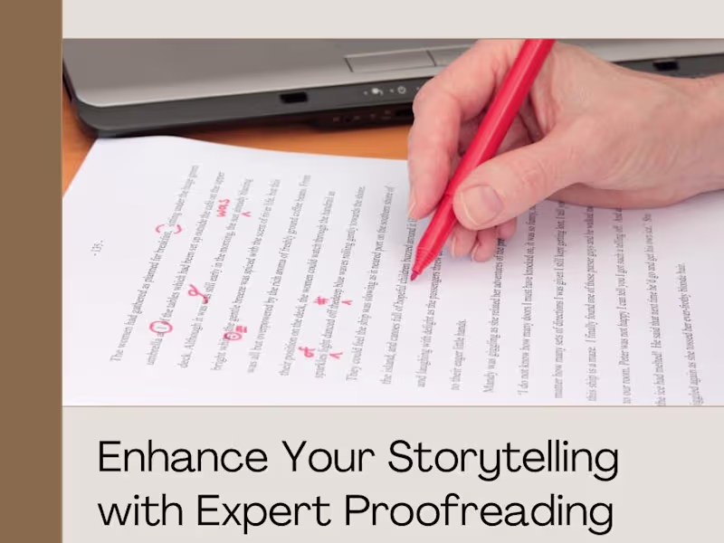 Cover image for Perfect your fiction with trained proofreader