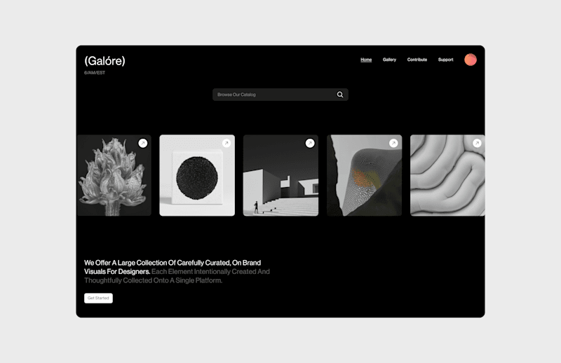 Cover image for Galore - Curated gallery of on brand visuals