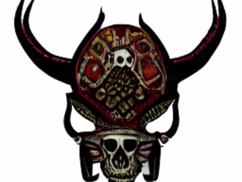 Cover image for Boho Bull Skull Pattern