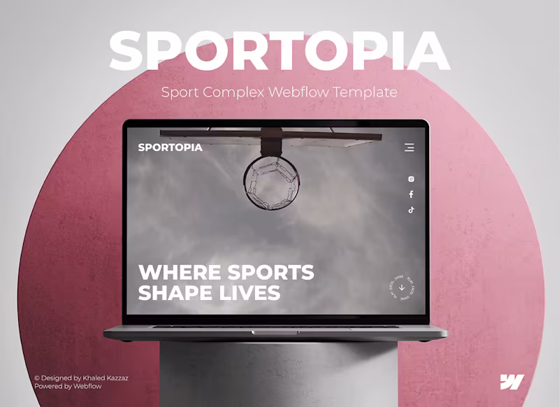 Cover image for Sportopia - Sport Complex Website