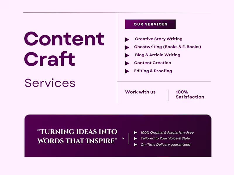 Cover image for Creative Writing & Ghostwriter for Stories and books