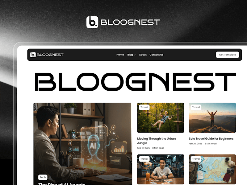 Cover image for Bloognest : Blog Website Framer Template