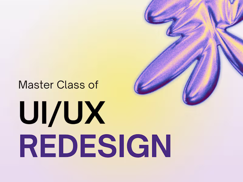 Cover image for UI Redesign