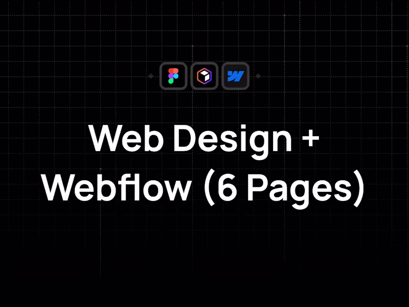 Cover image for Web Design & Dev (6 Pages)