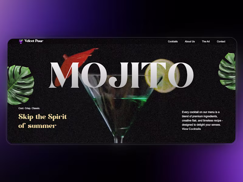 Cover image for Mojito Cocktail Interactive Web Experience