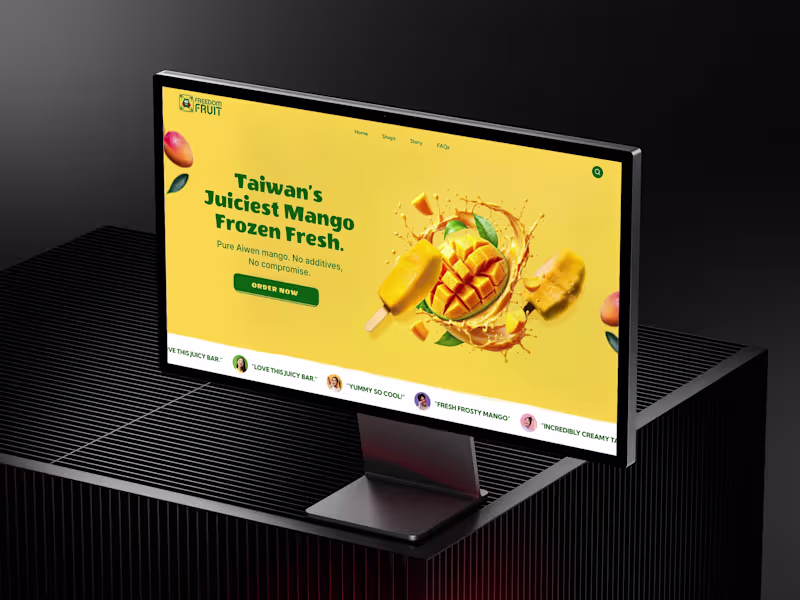 Cover image for Premium Taiwan Mango - Landing