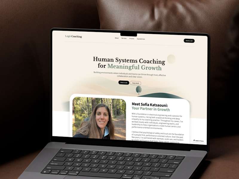 Cover image for Legit Coaching Landing Page - Framer Development