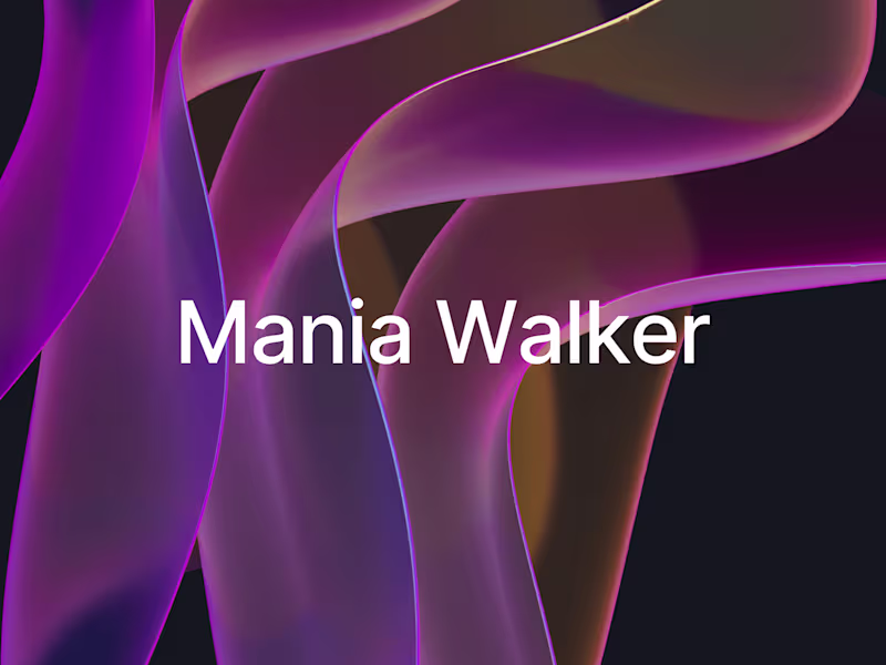 Cover image for Mania Walker