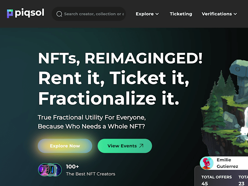 Cover image for Piqsol - NFTs Marketplace 