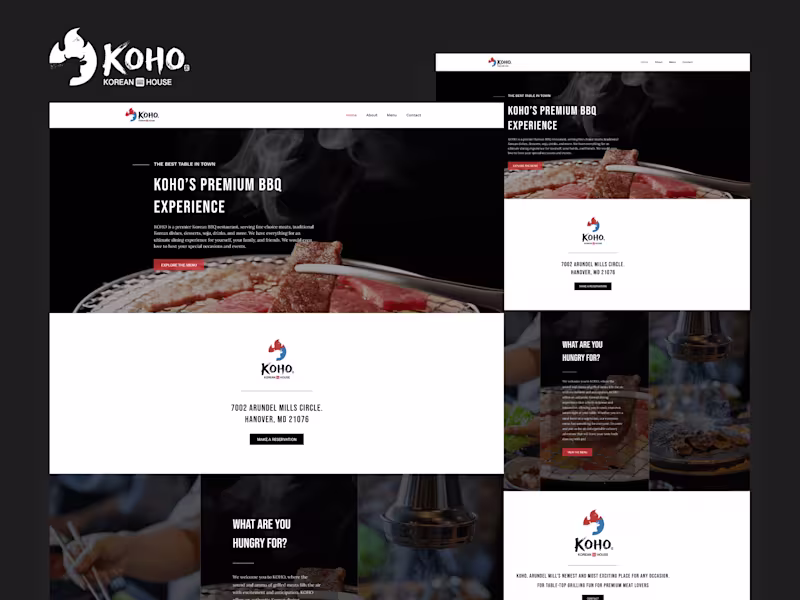 Cover image for Built Website from Scratch for Korean BBQ Restaurant