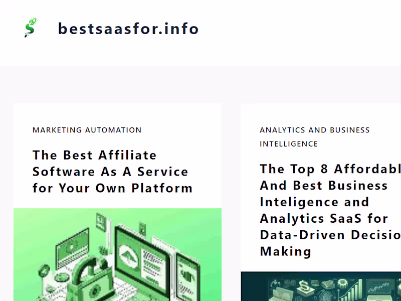 Cover image for WORDPRESS SITE - BESTSAASFOR.INFO