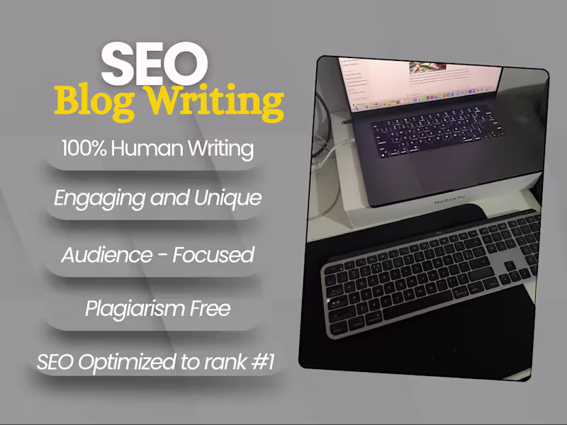 Cover image for I will be your professional SEO website content writer