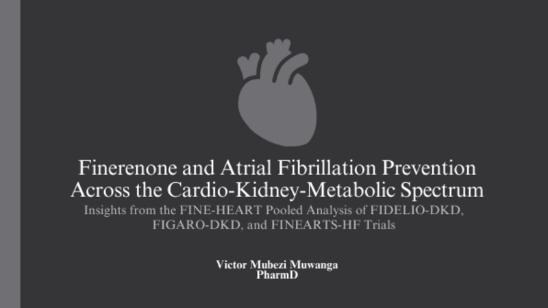 Cover image for Finerenone and Atrial Fibrillation Prevention Across the Cardio…
