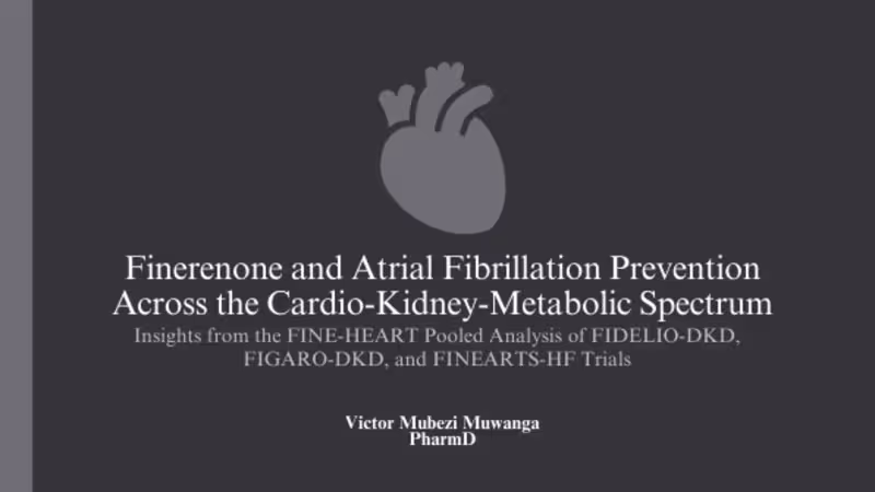 Cover image for Finerenone and Atrial Fibrillation Prevention Across the Cardio…