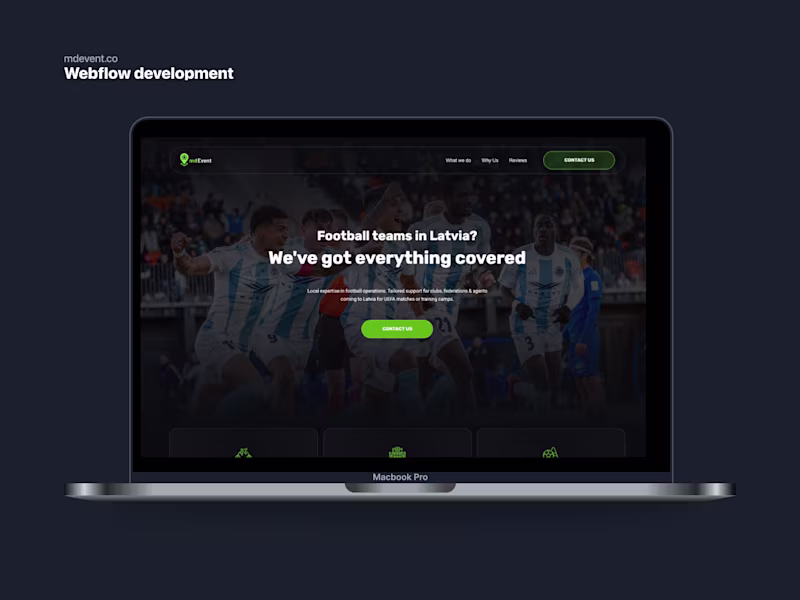 Cover image for Landing page development