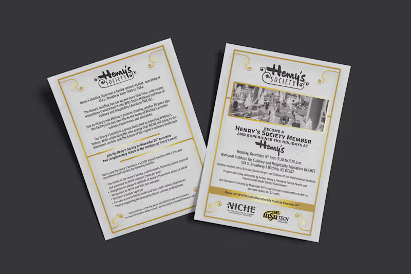 Cover image for Event Invite - Henry's Society 