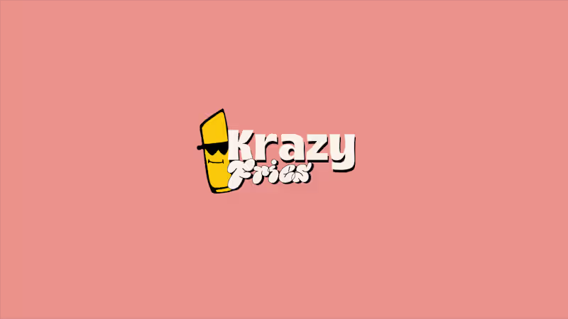Cover image for Krazy Fries | Street Food Logo & Branding