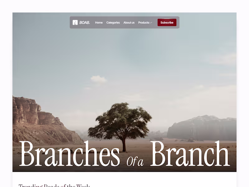 Cover image for Branches of a Branch Figma to framer development